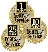 Years Of Service Pins