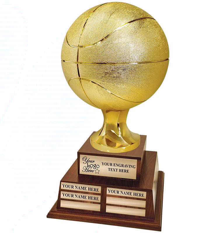 20 1/2" Regulation Size Basketball Perpetual Trophy
