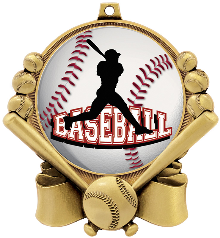 3" Baseball Double Action 2.0 Medals