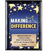 Making A Difference Show Stopper Plaque