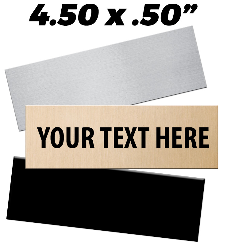 4"W x 0.50"H Engraving Plates