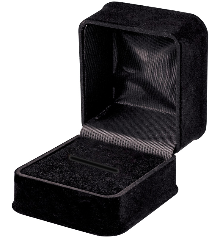 Black Velvet Deluxe Ring Box