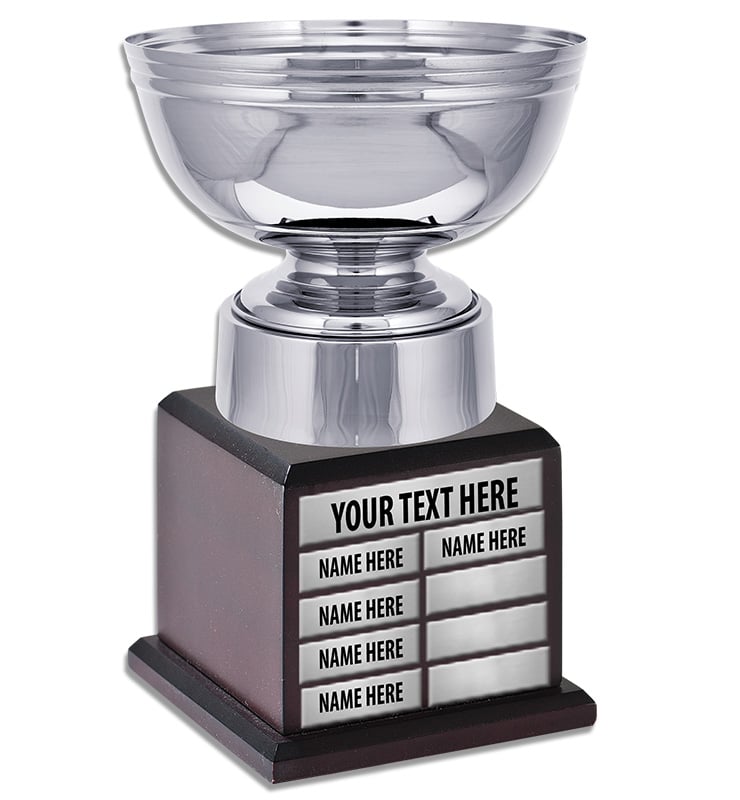 Metal Rosebowl Perpetual Cup Trophy