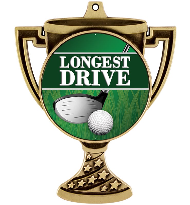 3 1/2" Trophy Cup Insert Medal