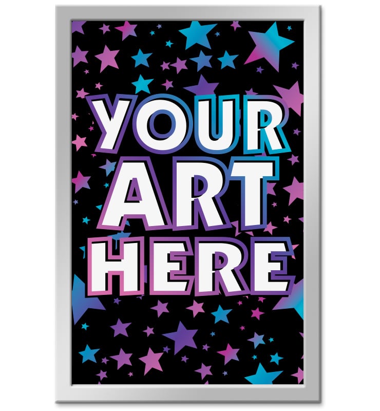 1.25" Silver Rectangle Insert Pin