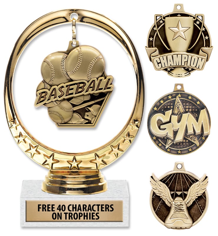 Floating Medal Trophies