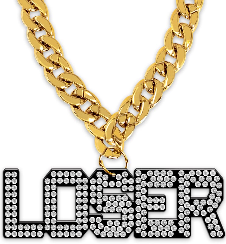 9" Loser Statement Baller Acrylic Medal