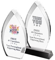 Tear Drop Acrylic Awards