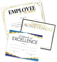 Gold Foil Achievement Certificates