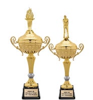 Manifest Metal Cup Trophies With Figure