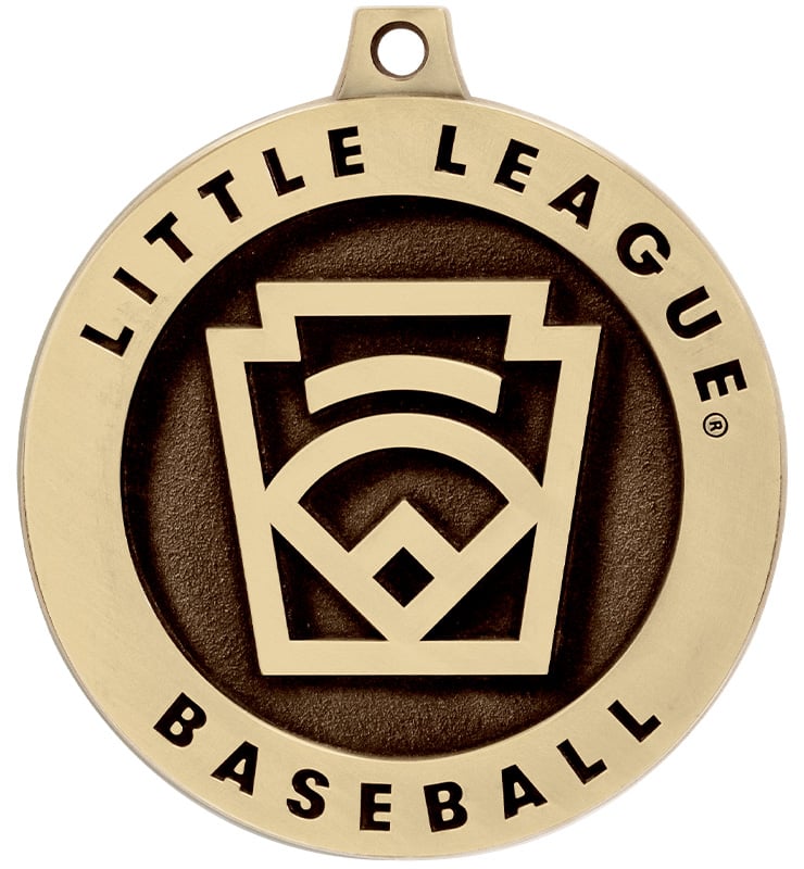 2" 3D Little League Baseball Medals