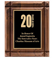 Walnut Groove Plaque