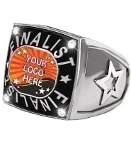 Custom Insert Silver Finalist 2.0 Ring