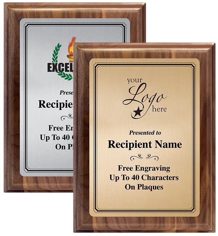 Heritage Presidential Genuine Walnut Plaque