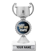 Silver Chaplet Cup Custom Insert Trophy