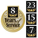 Years Service Insert Pins