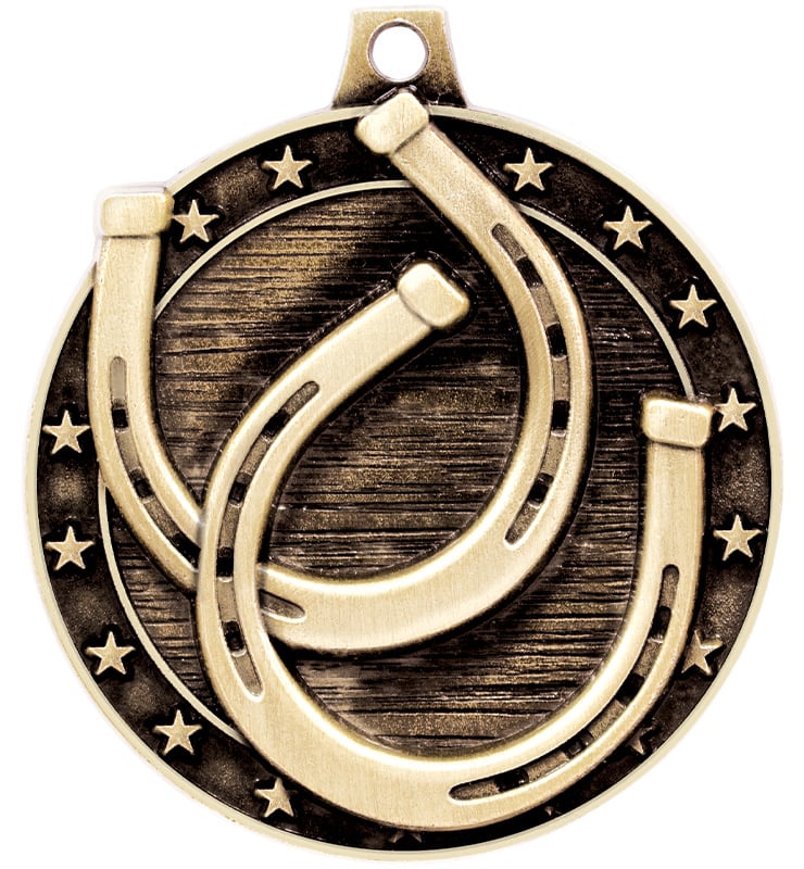 2" 3D Horseshoe Medals