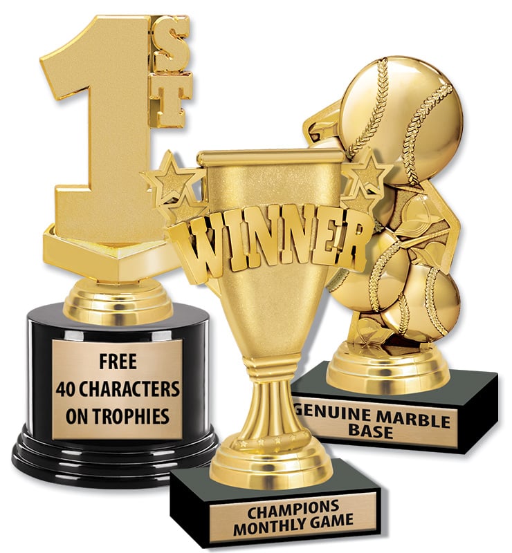 Participation Trophy With Black Base