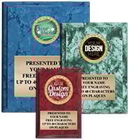 Color Marbleized Plaques