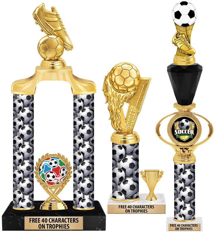 Soccer Goal Column Trophies