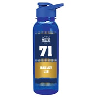 Blue School Spirit Water Bottle 24oz - Navy Gold