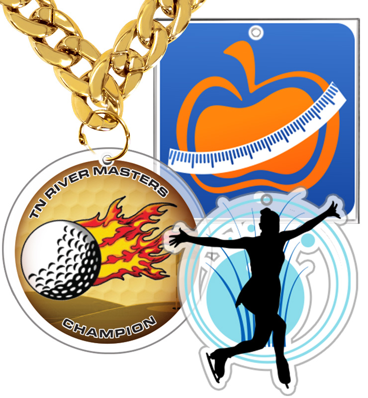 6" Massive Custom Cut Acrylic Medal