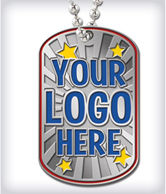 Custom Silver Dog Tags image
