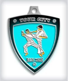 Glow In The Dark Custom Marital Arts Medals image