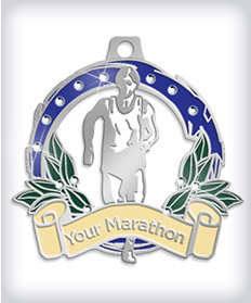 Rhinestone Custom Marathon Medals image