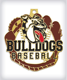 Custom Mascot Baseball Medals image