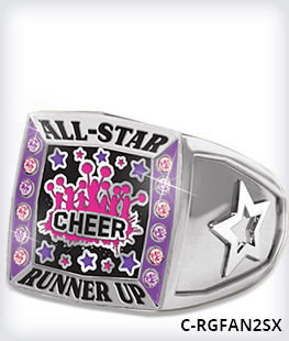 Custom Square Champion 2.0 Ring Top With Stones image