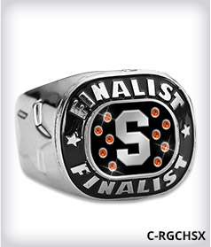 Custom Metal Inlay Finalist Ring image
