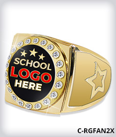 Custom Round Champion 2.0 Ring Top With Stones image
