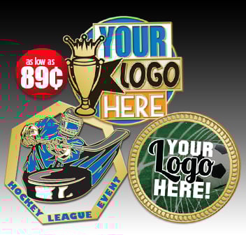 Custom Pins Features Your Logo Or Artwork