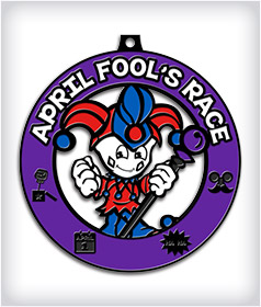 Black Dyed Custom Track Medals image