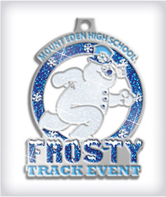 Glitter Custom Track Medals image