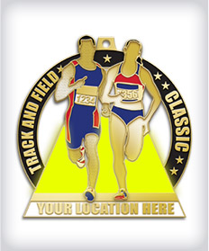 Glow In The Dark Custom Track Medals image
