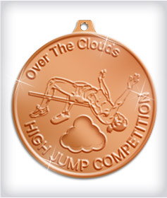 Shiny Bronze Custom Track Medals image