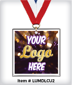 Square Custom 2” Acrylic Medal image