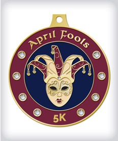 Rhinestone Custom 5K Medals image