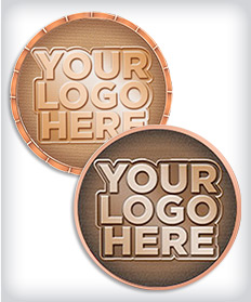 Custom Bronze Coins With Your Logo image