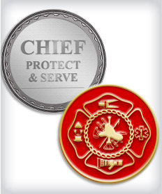 Custom Firefighter Coins image