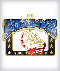 Glitter Custom Spinning Medals image