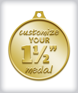 Custom 1 ½” Medal image