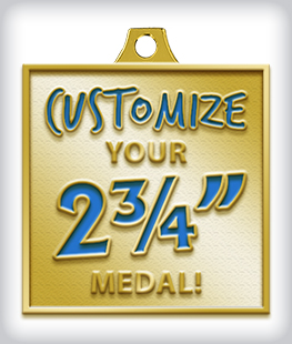 Custom 2 ¾” Medal image