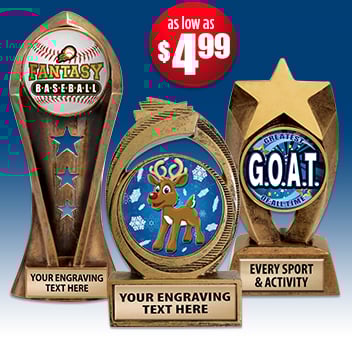 Insert Sculpture Trophies Many Styles To Choose From!