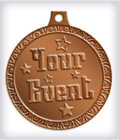 Antique Bronze Custom Fiesta Medals image