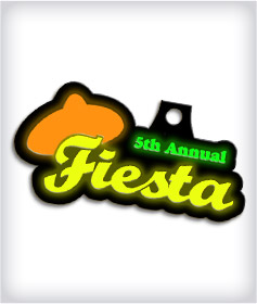 Glow In The Dark Custom Fiesta Medals image