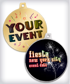 Custom Color Printed Fiesta Medals image