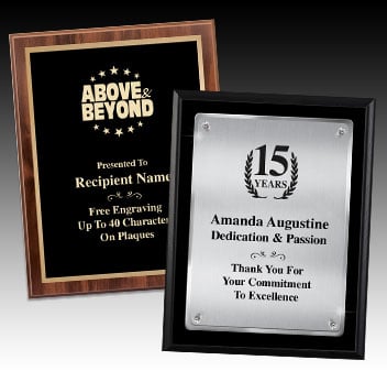 Corporate Plaques - Many Styles To Choose From